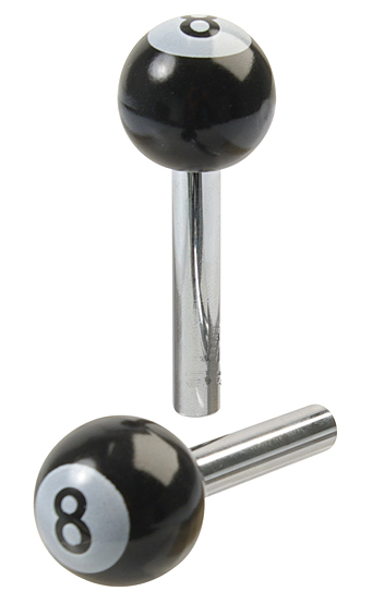 Deurslotstaafjes chroom '8-ball' 8.66-