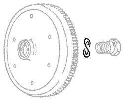 zekeringsring voor vliegwielbout, Kever, 1.2-1.6, 12.47-