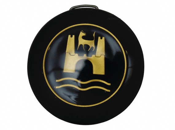 Claxonknop, zwart/goud, 8.59-7.71