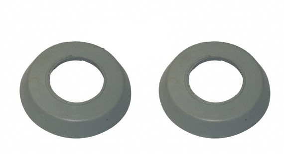 Raamslinger/Deurgreep rozet licht grijs 8.55-7.67