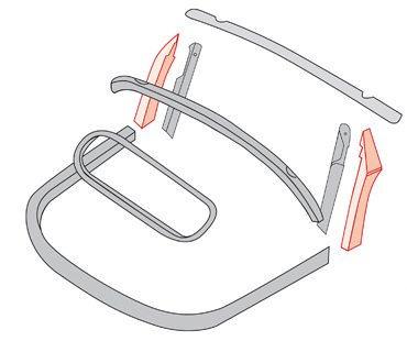 Seitenspriegel, holz, 8.64-7.72