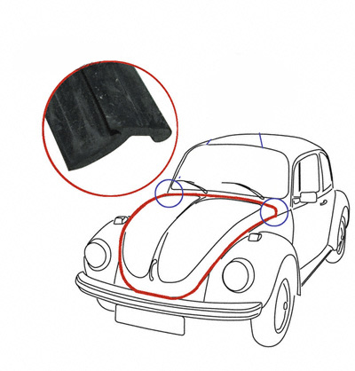 Kofferklep rubber 1303