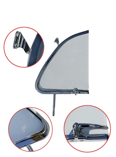 Drehfenster, komplett, klar, 8.55-7.64, rechts