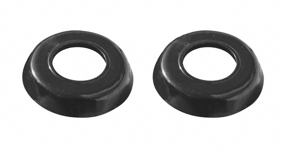 Raamslinger/Deurgreep rozet zwart 8.55-7.67