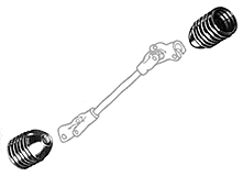 Protection cover for universal joint shaft, only for 1302/1303,