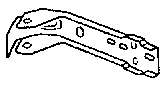 Bumper bracket, 8.74-