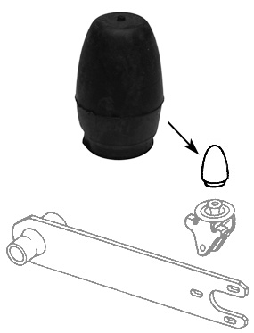 Chassis aanslagrubber .58-