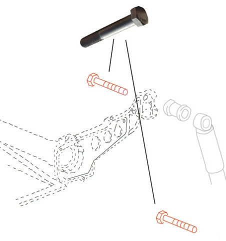 Schokbreker bout, achter