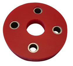 Stuurhuiskoppeling, Urethan, rood