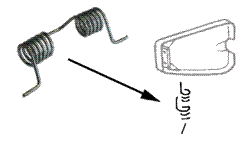 Vulhals tankklepje veer 8.61-
