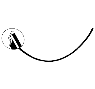 Motorklep rubber, 12.47-7.66 (Top-quality)