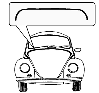 kofferkleprubber 'Mexico' voor voorruit