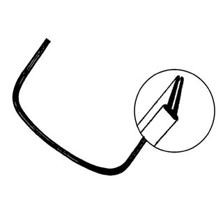 Motorcompartiment rubber -7.66, T2 -7.71 (Top-quality)