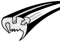 Achterruitrubber 8.57-7.63 Cabrio