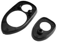 Kofferklepslot rubber zwart 68-