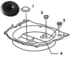 Spare-wheel pan 1302/1303 plug (4)