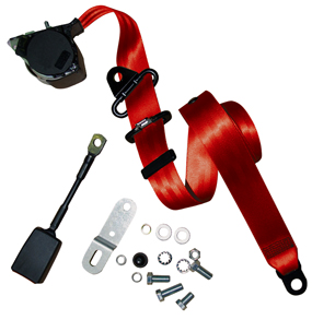 Gordels 3-punts Automatisch voor Rood