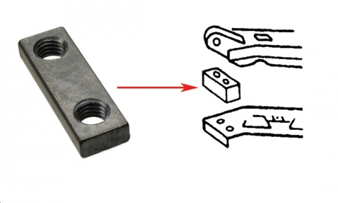 Verwarmingskanaal draadeindplaatje