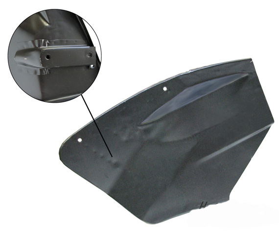 Bumpersteun beplating, klein, -7.67 (1200 -7.73) links