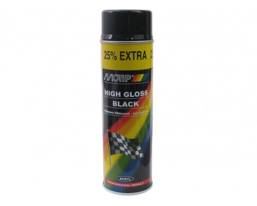 LACK 500ML ZWART HOCHGLANS