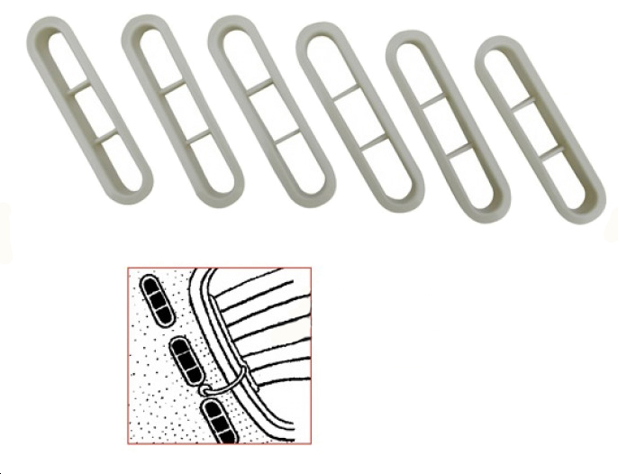 Ontluchtingsroosters, binnen, wit