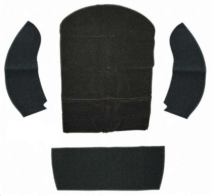 Boot liner convertible velour Black 8.72-.79