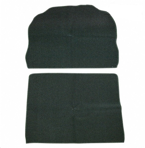 Trunk carpet kit velour black 1302