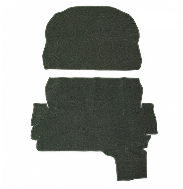 Trunk carpet kit velour black 1303