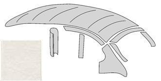 Headliner white complete -.56 Ragtop