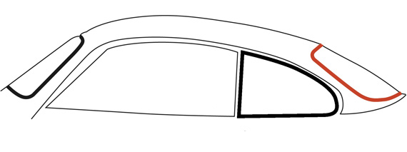 Achterruitrubber 1.66-7.74