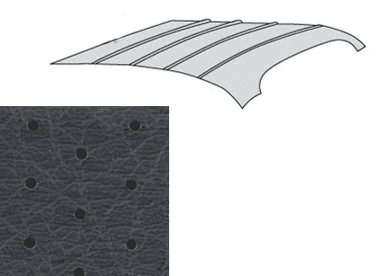 Himmel Karmann Perforiert Schwarz, 8.55-7.74