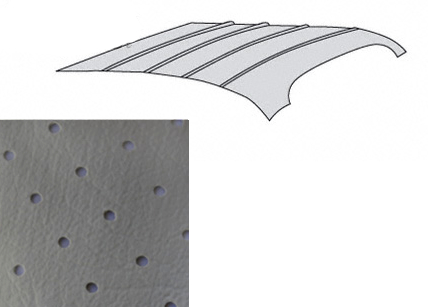 Hemel Karmann Geperforeerd Grijs, 8.55-7.74