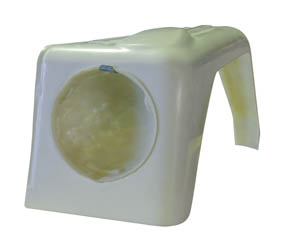 Spatbord Polyester links voor