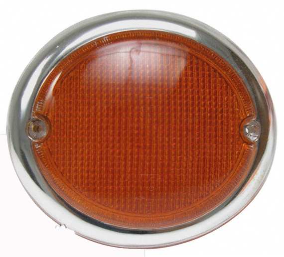 Turn-indicator lens, orange, front, right, Bus T1, 8.63-7.67
