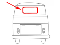 Achterraamrubber, Bus T1 Samba, 3.55-7.63