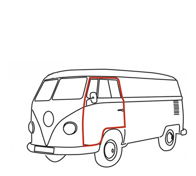 Deurrubber, Bus T1, -7.67 (Top-quality)