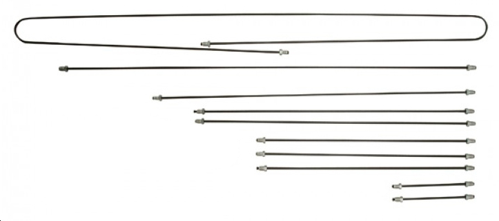 Brake line kit, Bus T2, 8.70-7.71, brake disc front