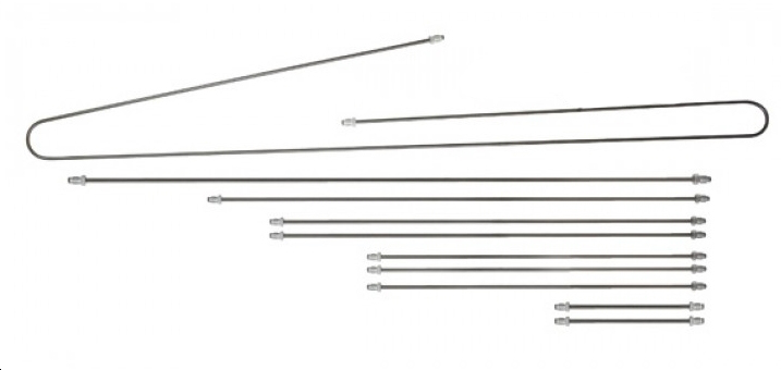 Brake line kit, Bus T2, chassis no. -7.79, brake disc front