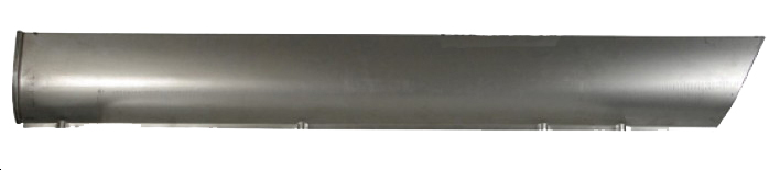 Onderkant lange wand, pick-up, links