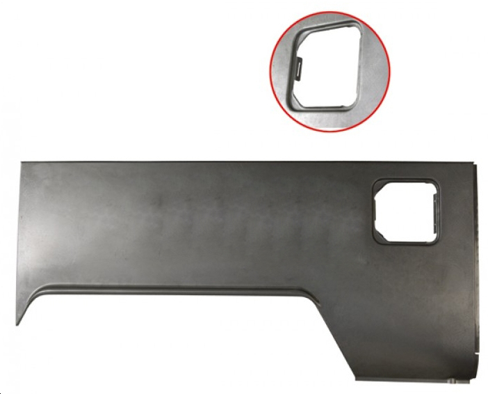 Zijwand, pick-up, kort, 62-66, achter, rechts