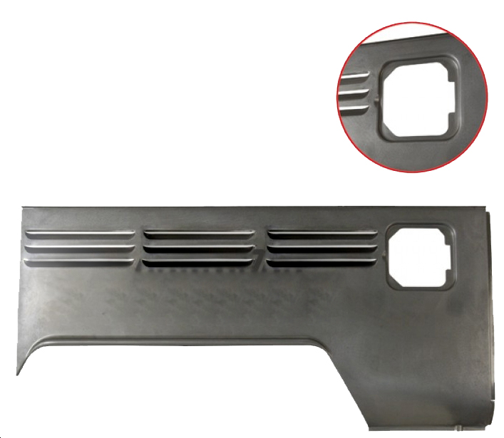 Zijwand, pick-up, kort, 66-67, achter, rechts