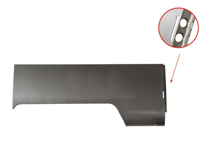 wielschermrand achter, rechts, .50-7.62