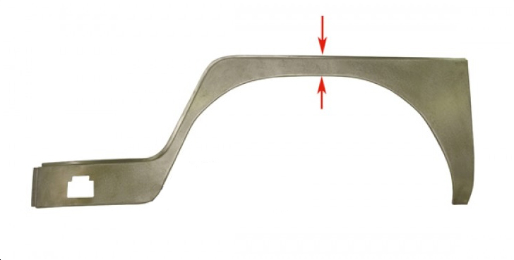 Kniestuk buitenplaat, links, -7.62