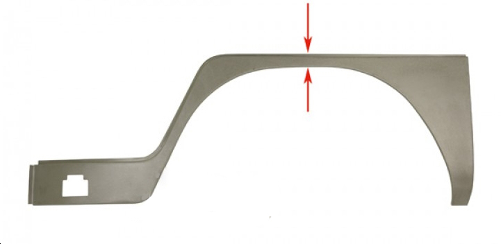 Kniestuk buitenplaat, links, 8.62-7.67