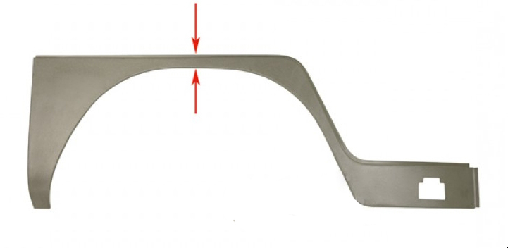 Kniestuk buitenplaat, rechts, 8.62-7.67