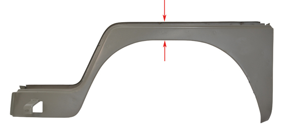 Kniestuk links, -7.62 (Top-quality)