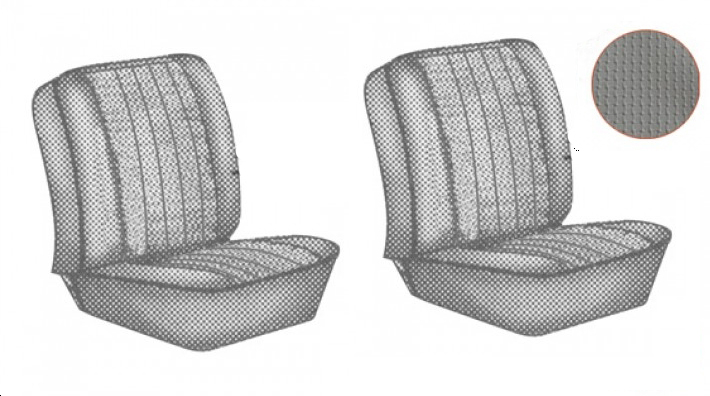 Sitzbezge, Vordersitze, 62-67, grau