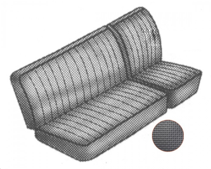 Sitzbezge, Vordersitze, 62-67, schwarz