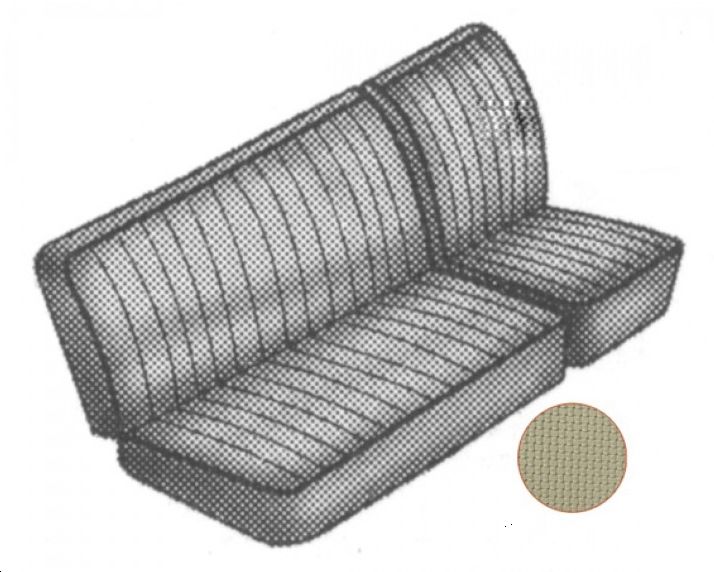 Voorbank bekleding, 62-67, beige