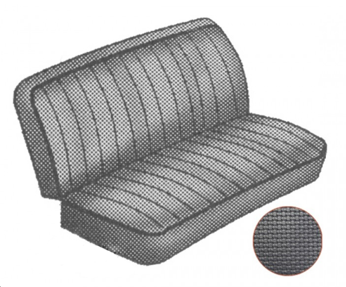 Centrale bank 3/4 bekleding, 50-73, zwart